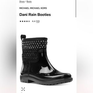 Micheal Kors Bedazzled Rain Boots 🖤